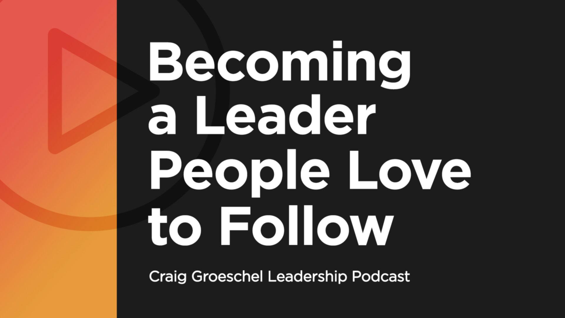 people following a leader